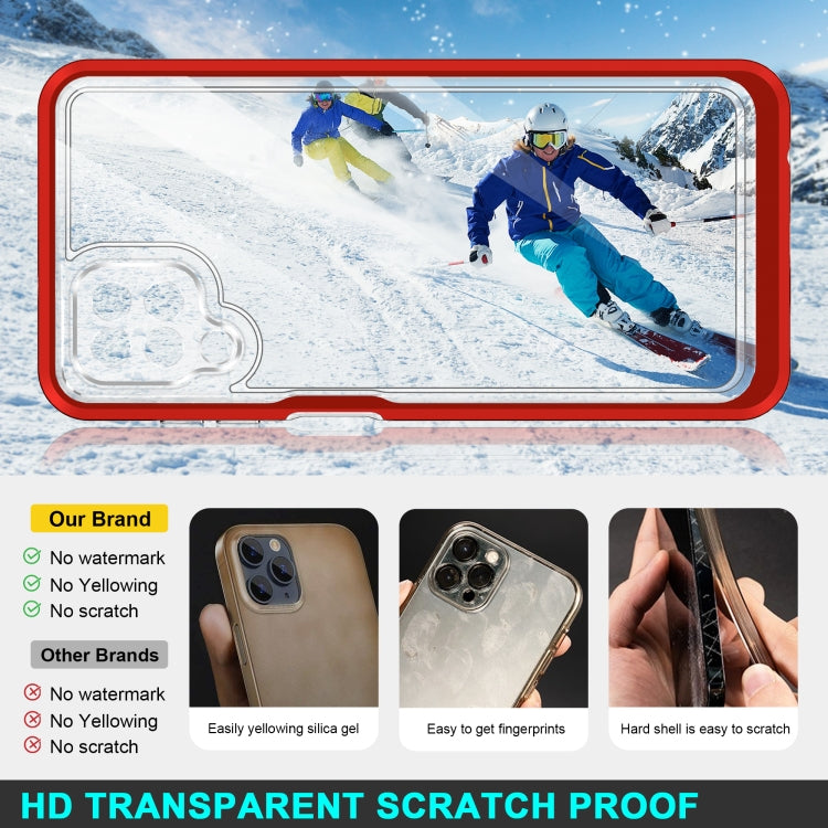For Samsung Galaxy A12 5G Clear Acrylic+PC+TPU Shockproof Phone Case