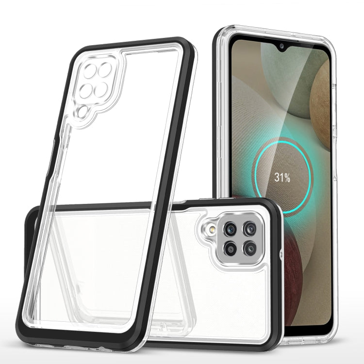 For Samsung Galaxy A12 5G Clear Acrylic+PC+TPU Shockproof Phone Case