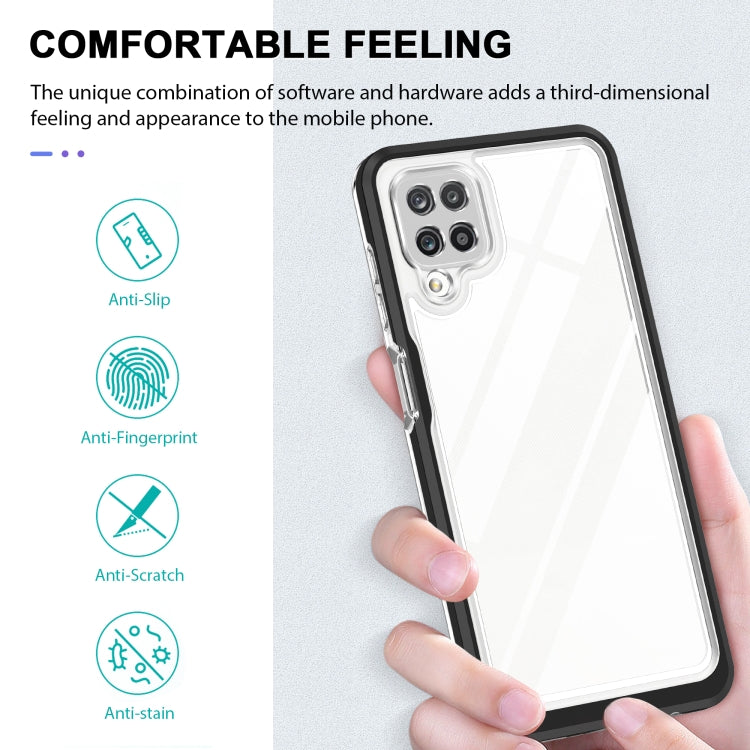 For Samsung Galaxy A12 5G Clear Acrylic+PC+TPU Shockproof Phone Case