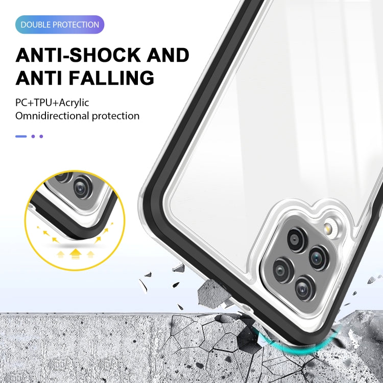 For Samsung Galaxy A12 5G Clear Acrylic+PC+TPU Shockproof Phone Case