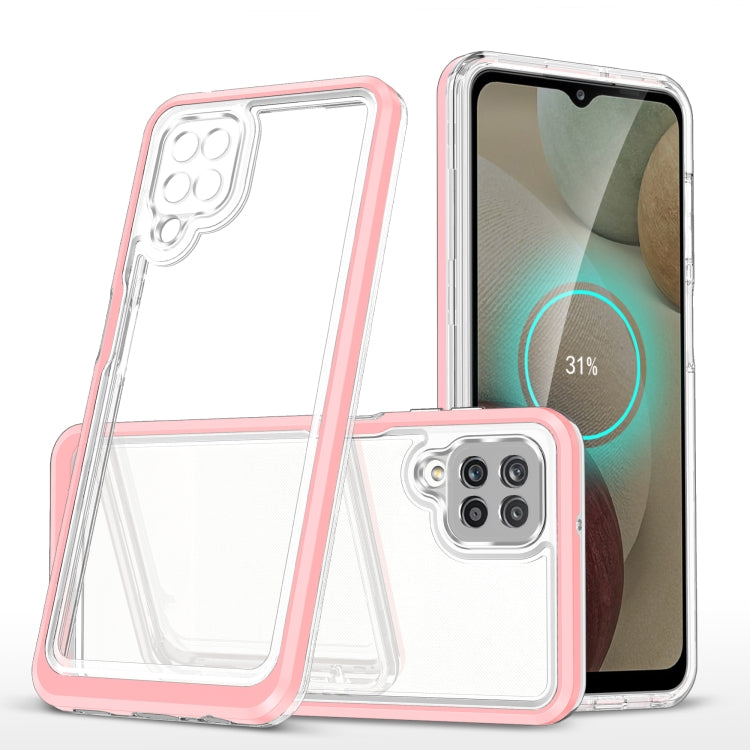 For Samsung Galaxy A12 5G Clear Acrylic+PC+TPU Shockproof Phone Case