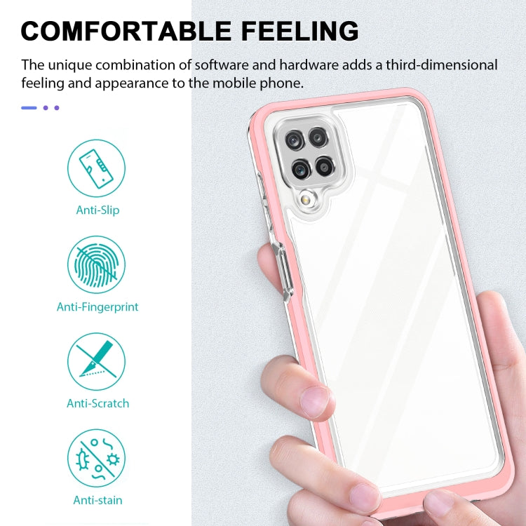 For Samsung Galaxy A12 5G Clear Acrylic+PC+TPU Shockproof Phone Case