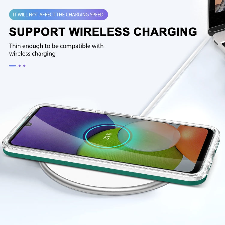For Samsung Galaxy A22 5G Clear Acrylic+PC+TPU Shockproof Phone Case