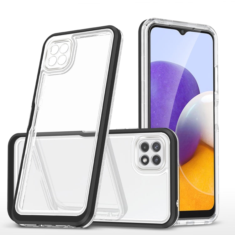 For Samsung Galaxy A22 5G Clear Acrylic+PC+TPU Shockproof Phone Case