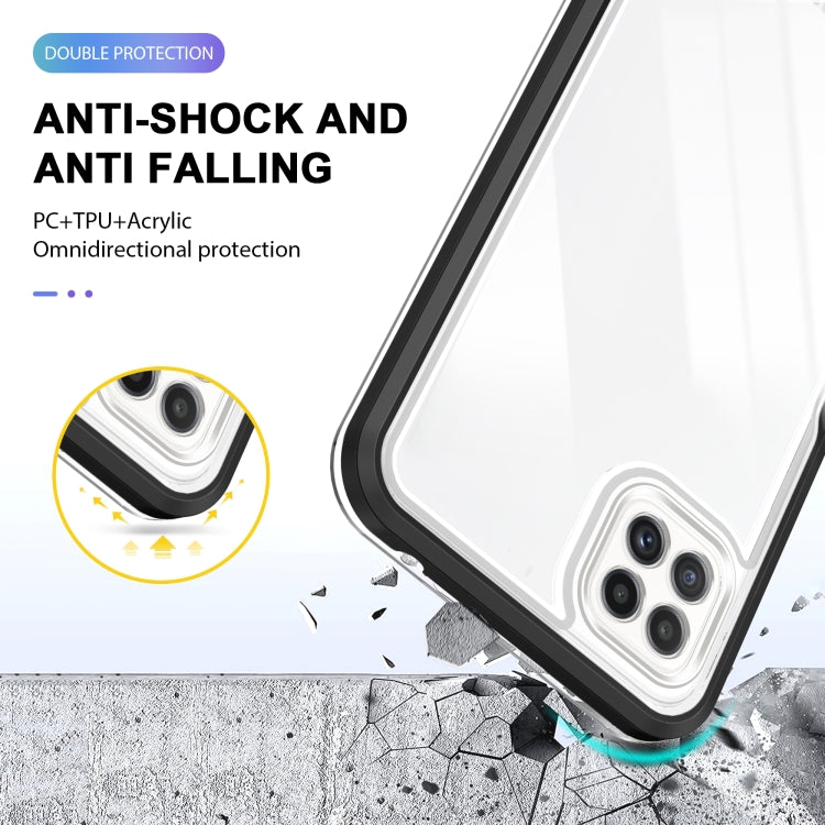 For Samsung Galaxy A22 5G Clear Acrylic+PC+TPU Shockproof Phone Case