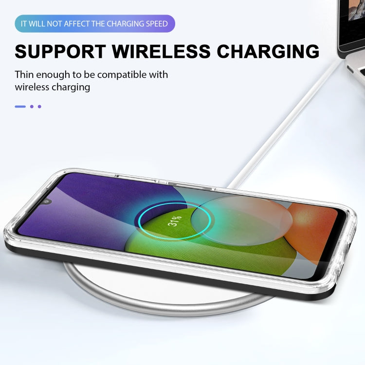 For Samsung Galaxy A22 5G Clear Acrylic+PC+TPU Shockproof Phone Case