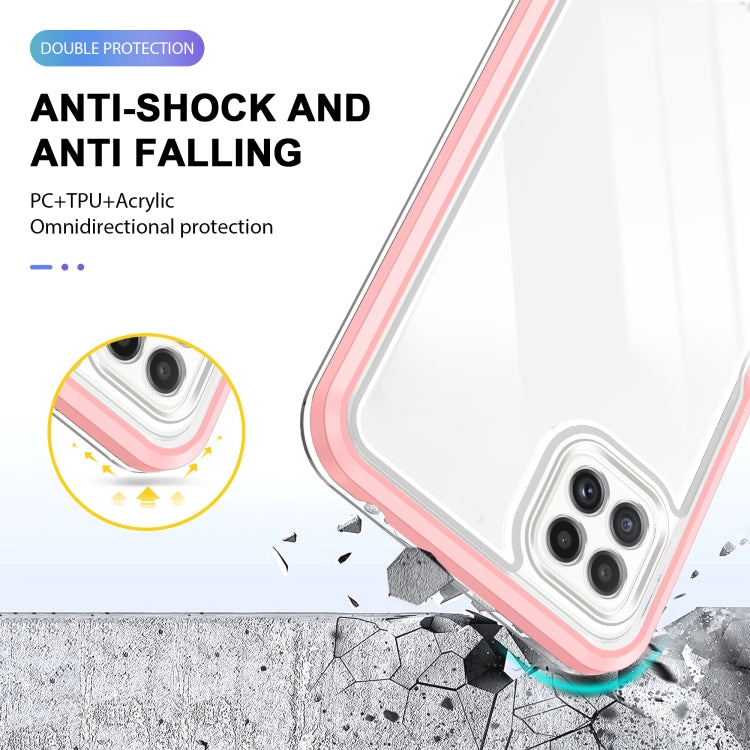 For Samsung Galaxy A22 5G Clear Acrylic+PC+TPU Shockproof Phone Case