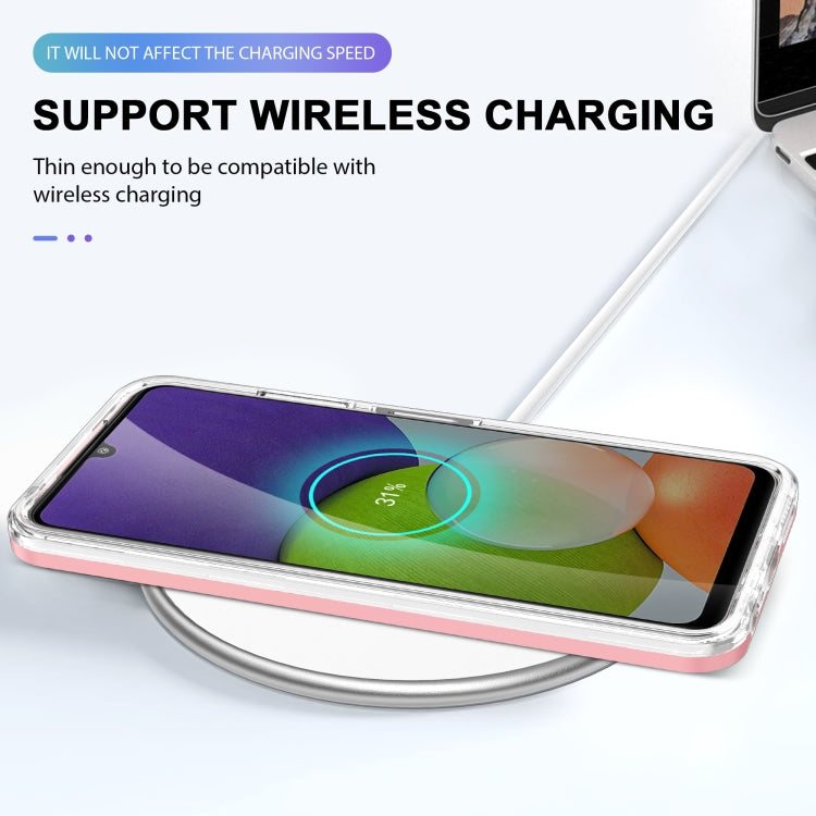 For Samsung Galaxy A22 5G Clear Acrylic+PC+TPU Shockproof Phone Case