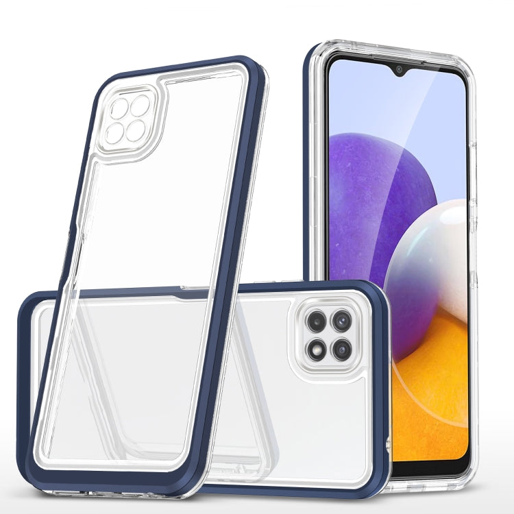 For Samsung Galaxy A22 5G Clear Acrylic+PC+TPU Shockproof Phone Case
