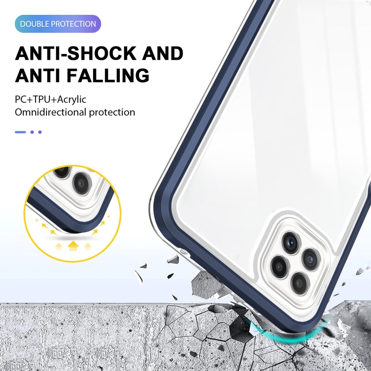For Samsung Galaxy A22 5G Clear Acrylic+PC+TPU Shockproof Phone Case