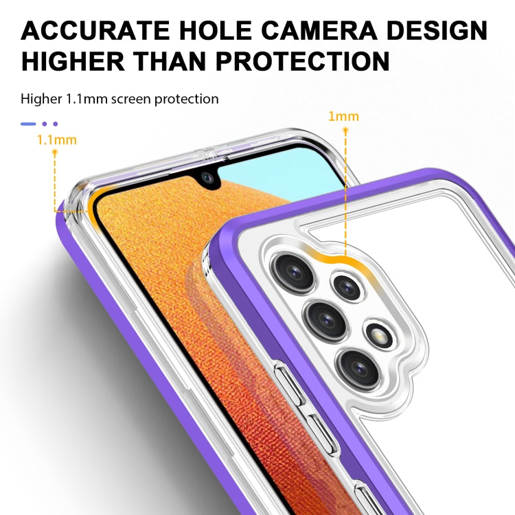 For Samsung Galaxy A32 4G Clear Acrylic+PC+TPU Shockproof Phone Case