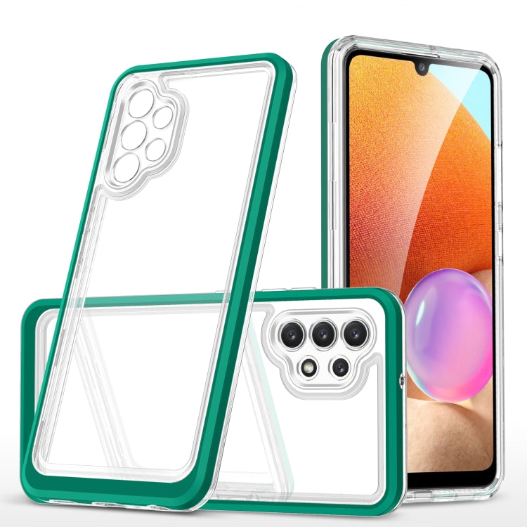 For Samsung Galaxy A32 4G Clear Acrylic+PC+TPU Shockproof Phone Case