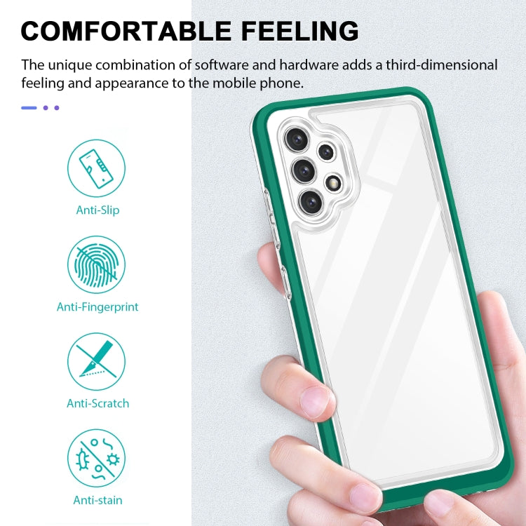 For Samsung Galaxy A32 4G Clear Acrylic+PC+TPU Shockproof Phone Case