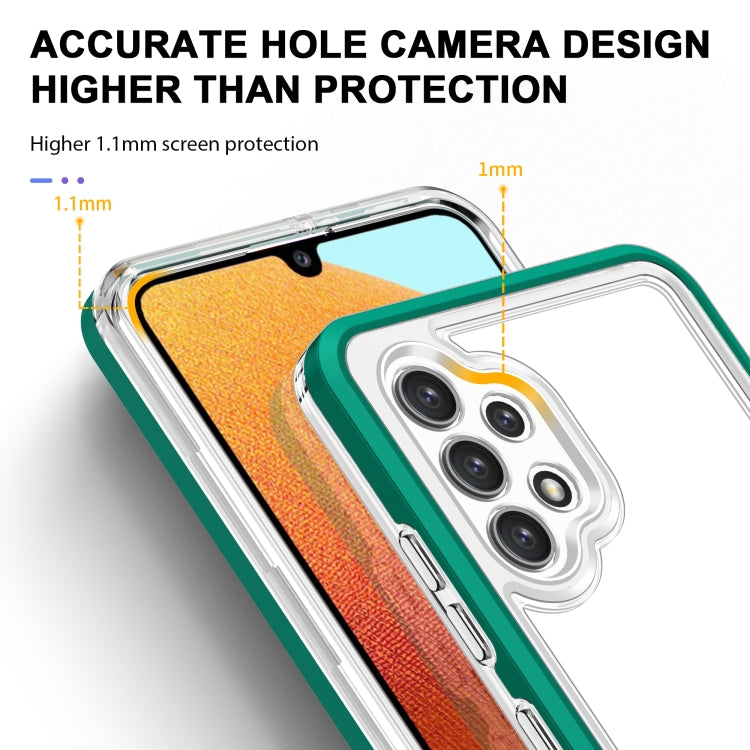 For Samsung Galaxy A32 4G Clear Acrylic+PC+TPU Shockproof Phone Case