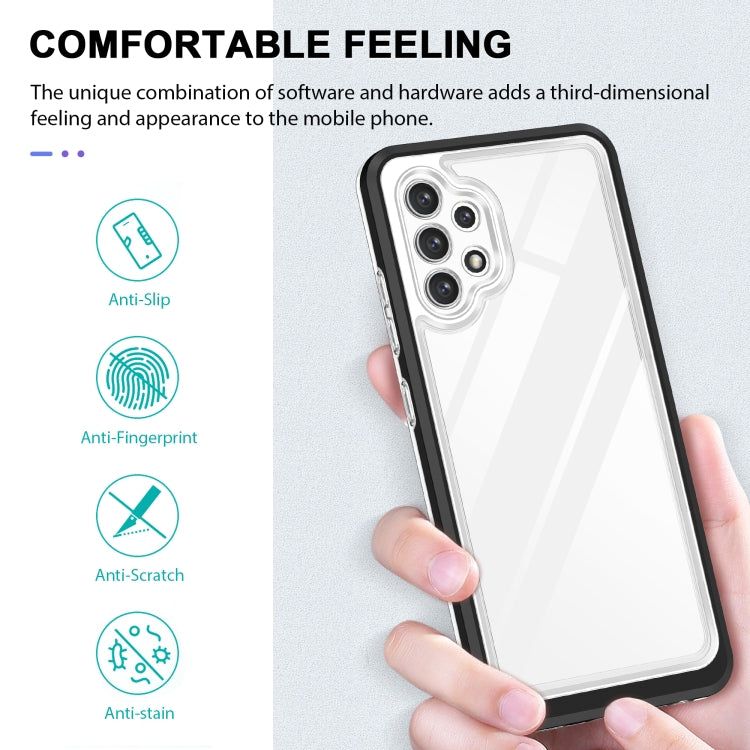 For Samsung Galaxy A32 4G Clear Acrylic+PC+TPU Shockproof Phone Case