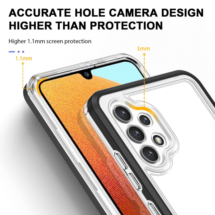 For Samsung Galaxy A32 4G Clear Acrylic+PC+TPU Shockproof Phone Case