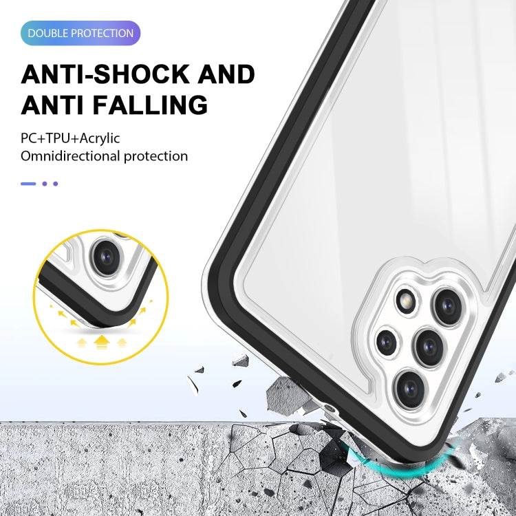 For Samsung Galaxy A32 4G Clear Acrylic+PC+TPU Shockproof Phone Case