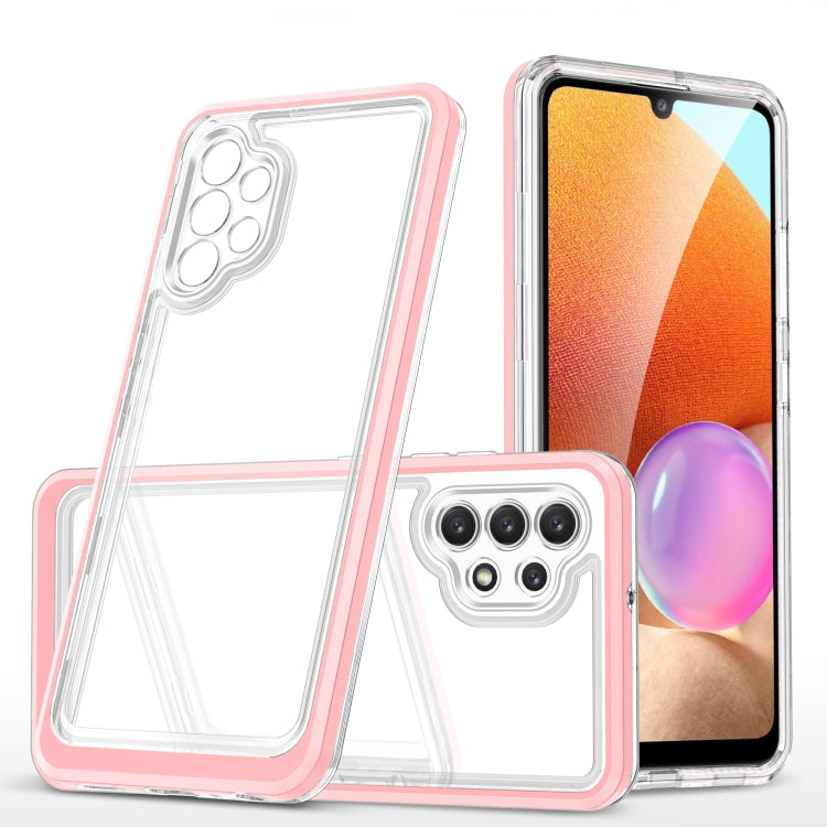 For Samsung Galaxy A32 4G Clear Acrylic+PC+TPU Shockproof Phone Case