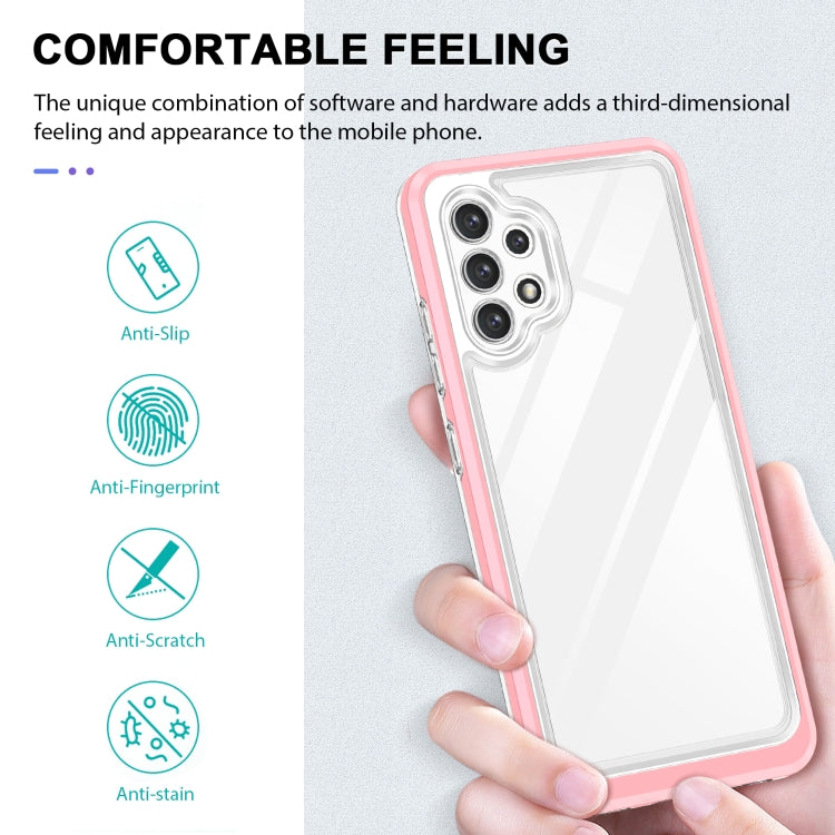 For Samsung Galaxy A32 4G Clear Acrylic+PC+TPU Shockproof Phone Case