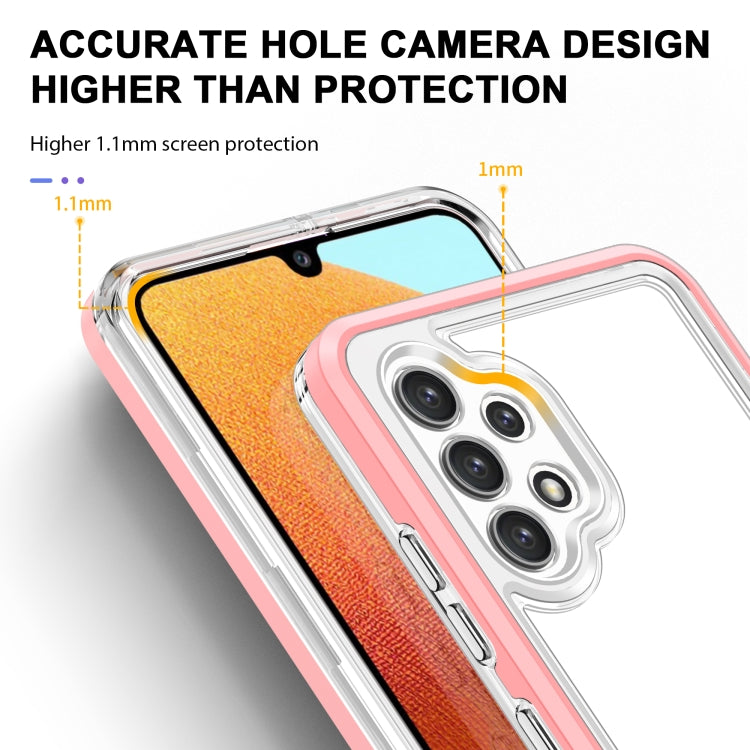 For Samsung Galaxy A32 4G Clear Acrylic+PC+TPU Shockproof Phone Case