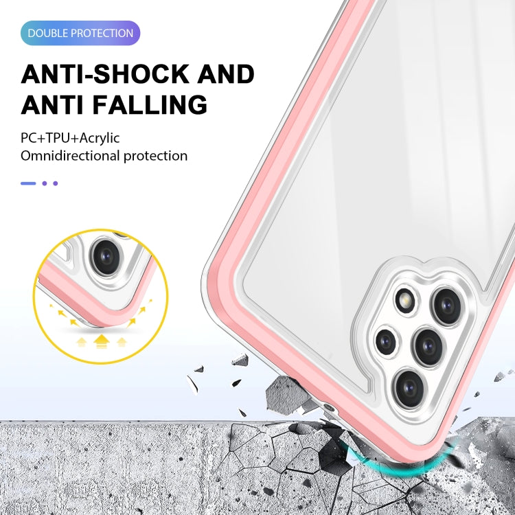 For Samsung Galaxy A32 4G Clear Acrylic+PC+TPU Shockproof Phone Case