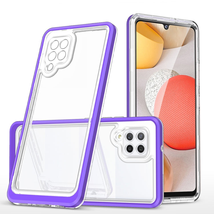 For Samsung Galaxy A42 5G Clear Acrylic+PC+TPU Shockproof Phone Case