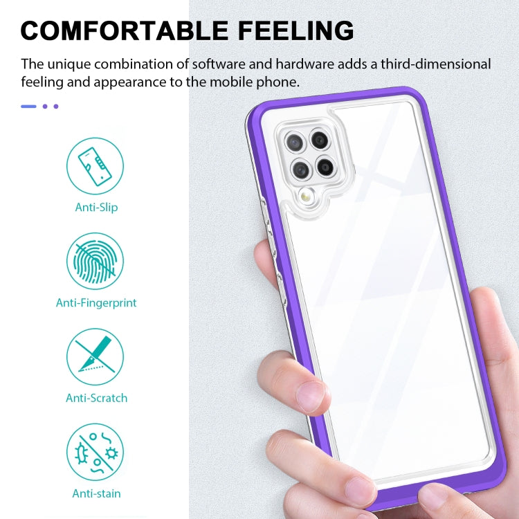 For Samsung Galaxy A42 5G Clear Acrylic+PC+TPU Shockproof Phone Case