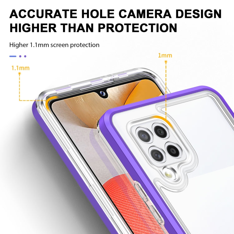 For Samsung Galaxy A42 5G Clear Acrylic+PC+TPU Shockproof Phone Case