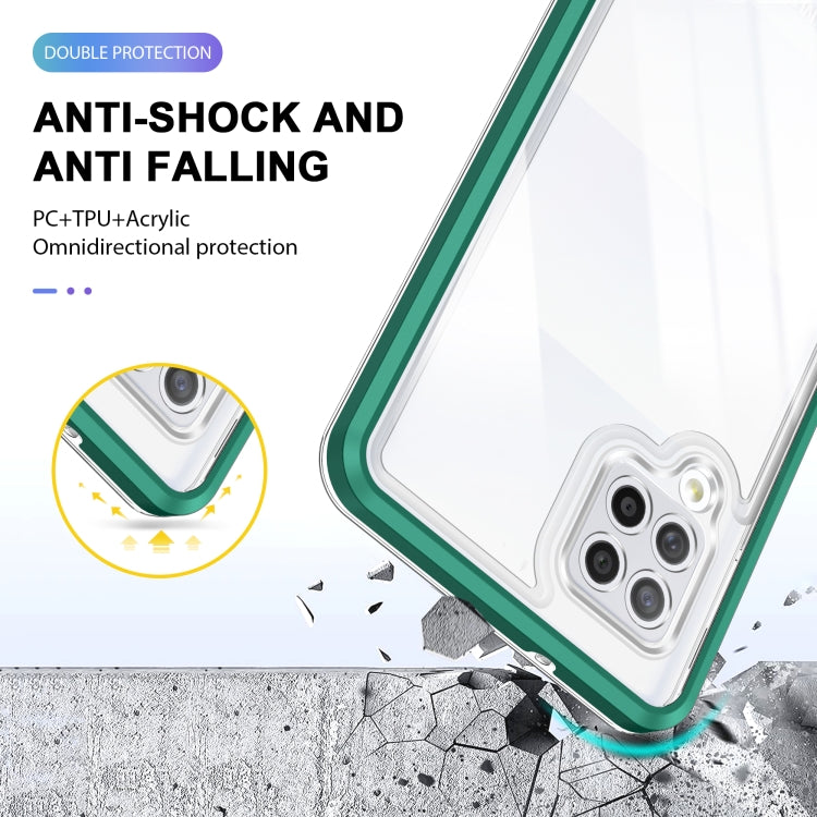 For Samsung Galaxy A42 5G Clear Acrylic+PC+TPU Shockproof Phone Case