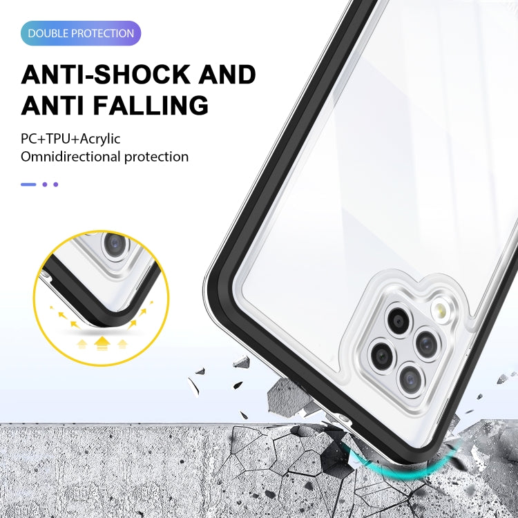 For Samsung Galaxy A42 5G Clear Acrylic+PC+TPU Shockproof Phone Case