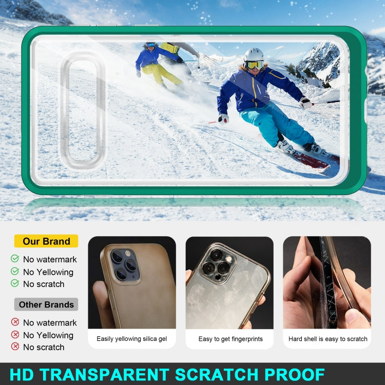 For Samsung Galaxy S10 Clear Acrylic+PC+TPU Shockproof Phone Case