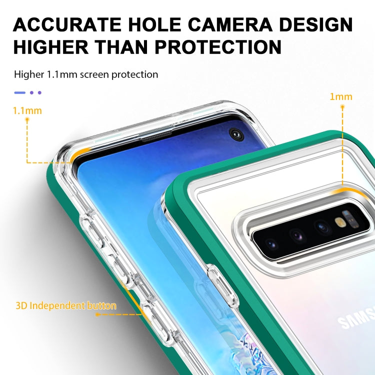 For Samsung Galaxy S10 Clear Acrylic+PC+TPU Shockproof Phone Case