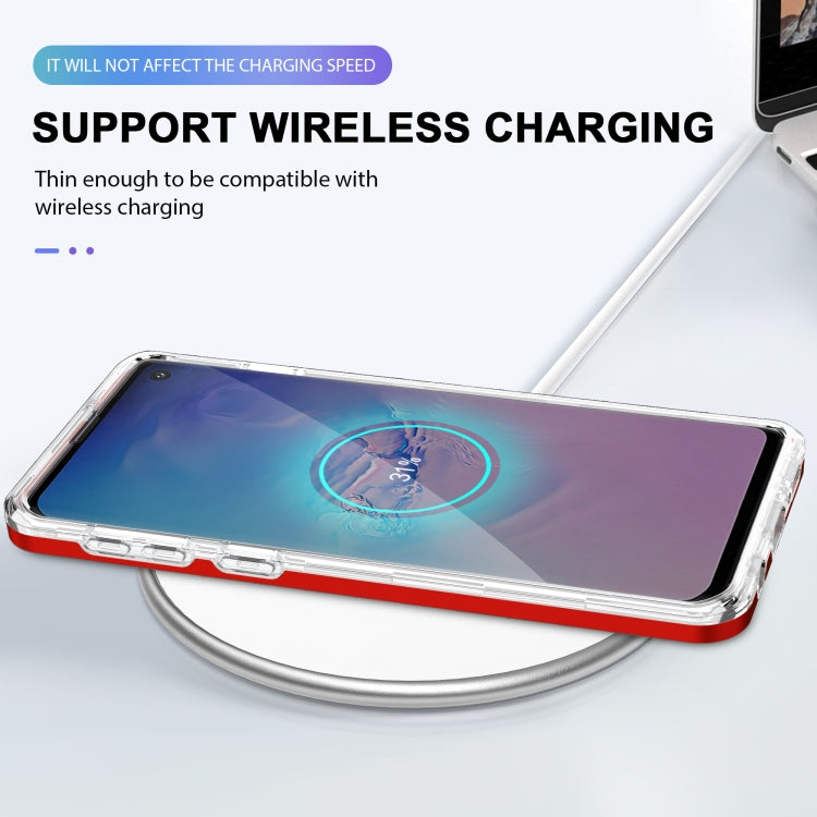 For Samsung Galaxy S10 Clear Acrylic+PC+TPU Shockproof Phone Case
