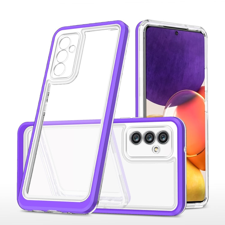 For Samsung Galaxy A82 5G Clear Acrylic+PC+TPU Shockproof Phone Case
