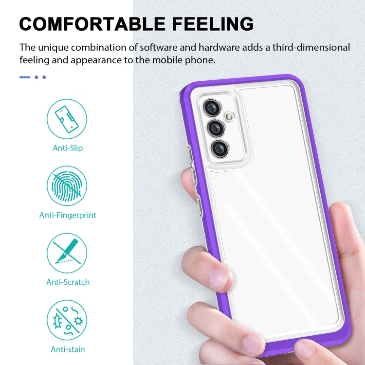 For Samsung Galaxy A82 5G Clear Acrylic+PC+TPU Shockproof Phone Case
