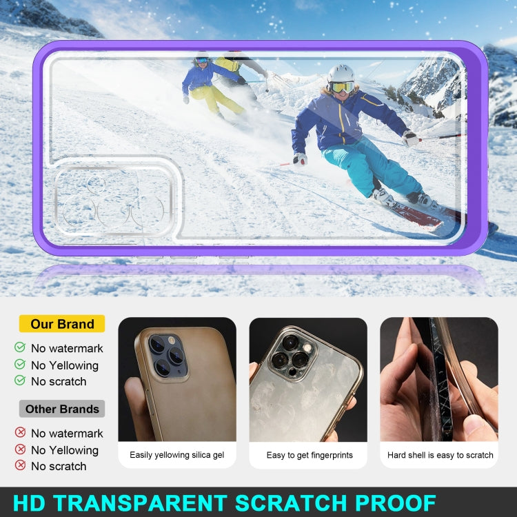 For Samsung Galaxy A82 5G Clear Acrylic+PC+TPU Shockproof Phone Case
