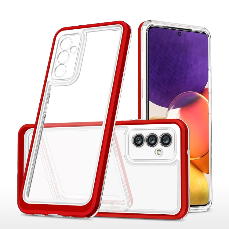 For Samsung Galaxy A82 5G Clear Acrylic+PC+TPU Shockproof Phone Case