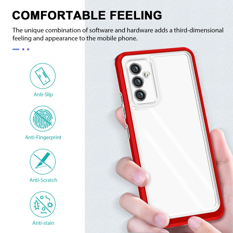 For Samsung Galaxy A82 5G Clear Acrylic+PC+TPU Shockproof Phone Case