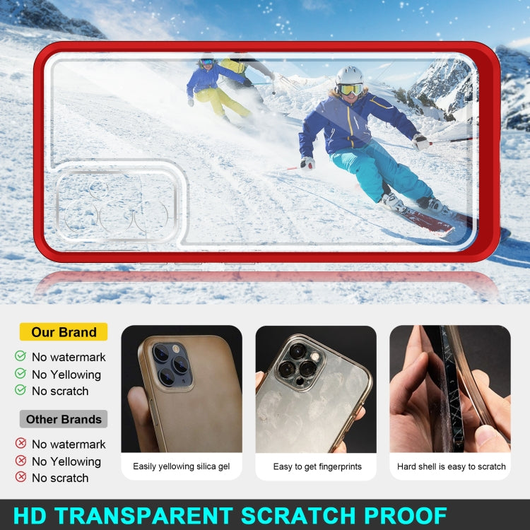 For Samsung Galaxy A82 5G Clear Acrylic+PC+TPU Shockproof Phone Case