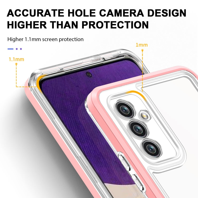 For Samsung Galaxy A82 5G Clear Acrylic+PC+TPU Shockproof Phone Case