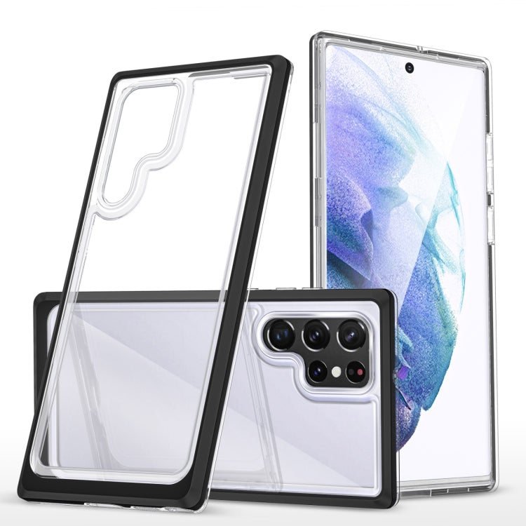 For Samsung Galaxy S22 5G Clear Acrylic+PC+TPU Shockproof Phone Case