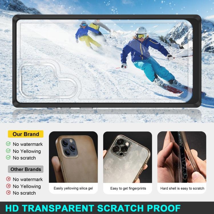 For Samsung Galaxy S22 5G Clear Acrylic+PC+TPU Shockproof Phone Case