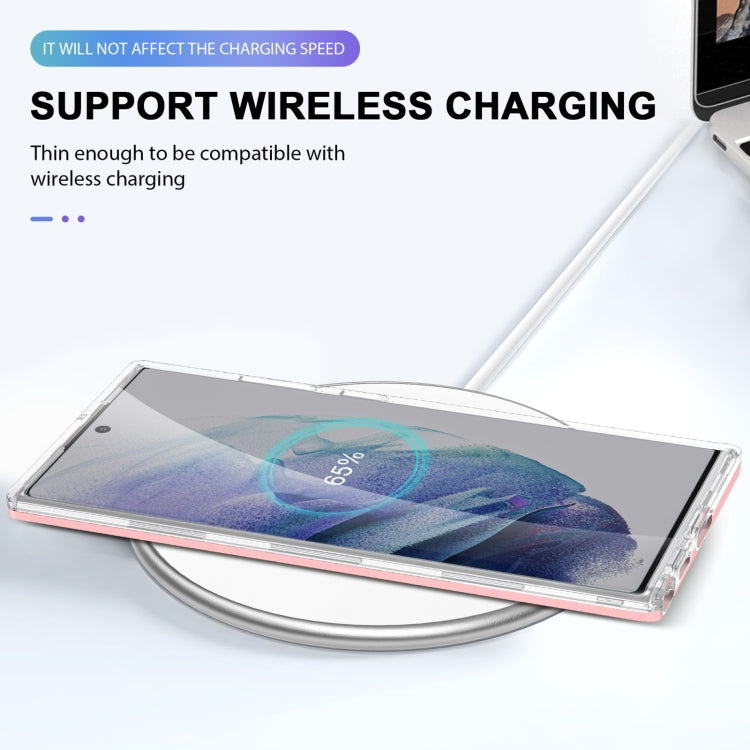 For Samsung Galaxy S22 5G Clear Acrylic+PC+TPU Shockproof Phone Case