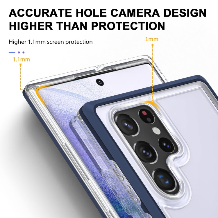 For Samsung Galaxy S22 5G Clear Acrylic+PC+TPU Shockproof Phone Case