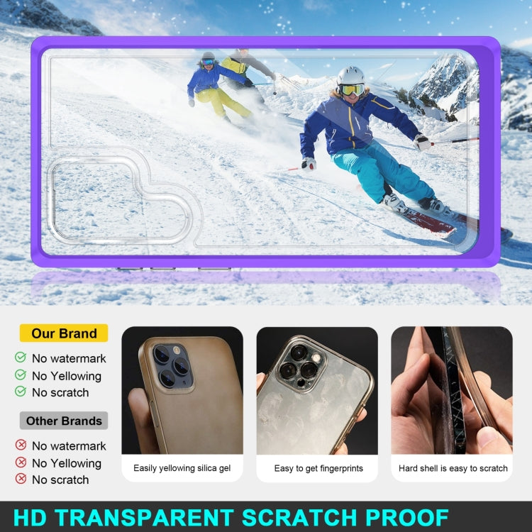 For Samsung Galaxy S22+ 5G Clear Acrylic+PC+TPU Shockproof Phone Case
