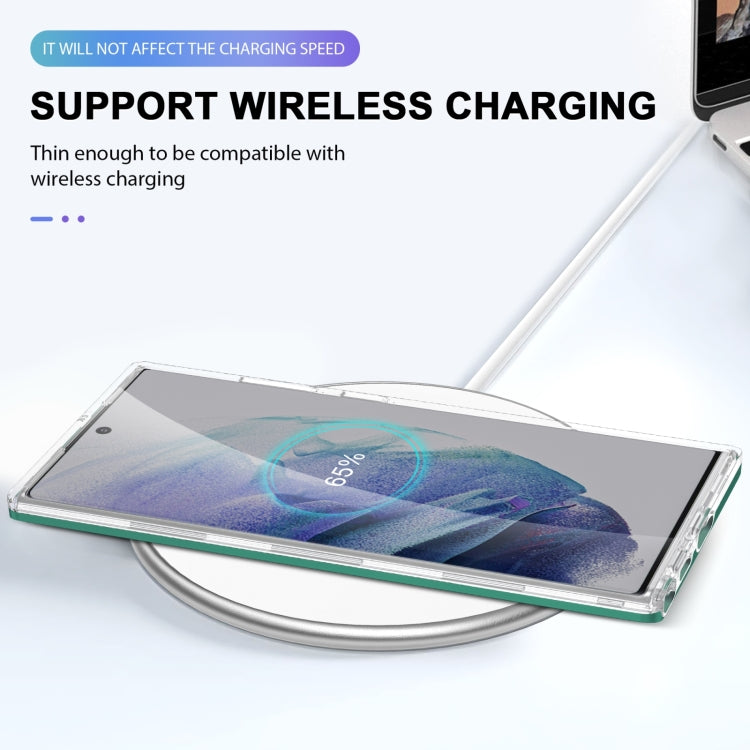 For Samsung Galaxy S22+ 5G Clear Acrylic+PC+TPU Shockproof Phone Case