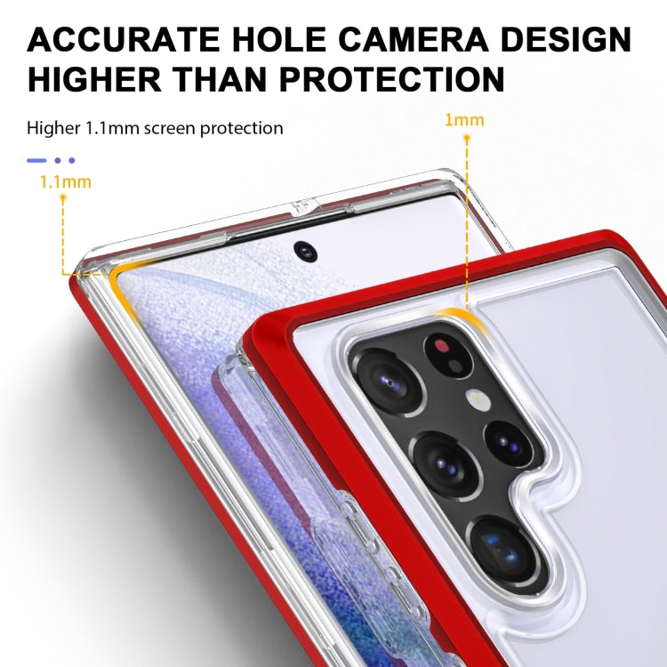 For Samsung Galaxy S22+ 5G Clear Acrylic+PC+TPU Shockproof Phone Case
