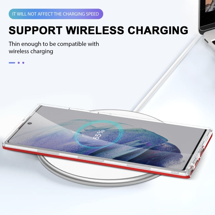 For Samsung Galaxy S22+ 5G Clear Acrylic+PC+TPU Shockproof Phone Case