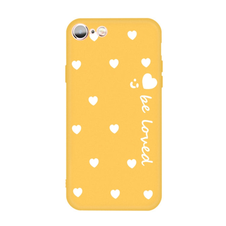 For iPhone 6s / 6 Smiling Face Multiple Love-hearts Pattern Colorful Frosted TPU Phone Protective Case