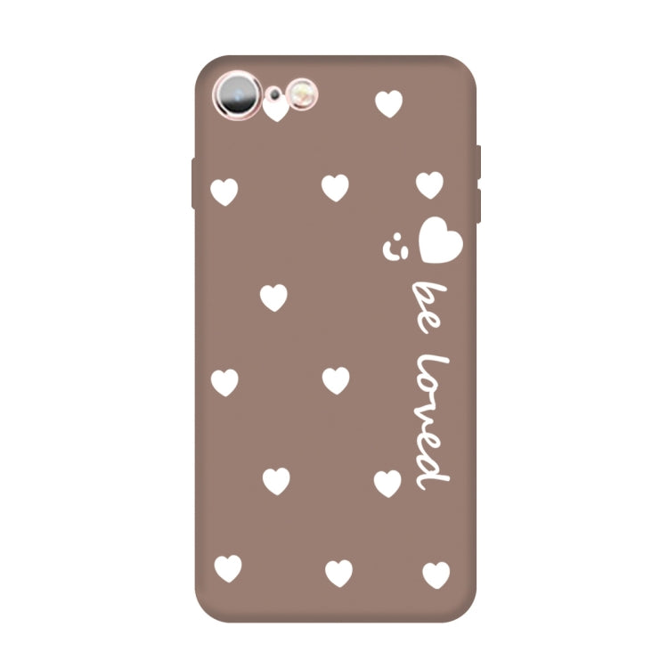 For iPhone 6s / 6 Smiling Face Multiple Love-hearts Pattern Colorful Frosted TPU Phone Protective Case